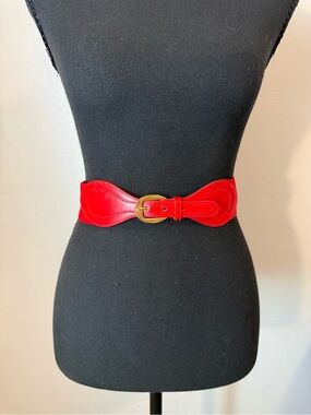Retro Red Milor Stretch Belt